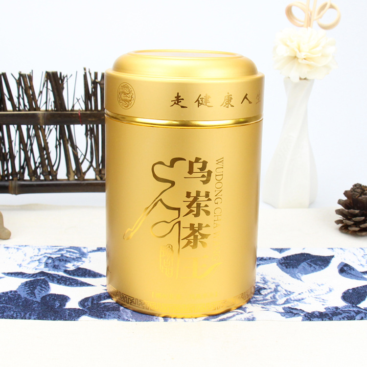 金色烏崠單從金屬罐98氧化鋁罐 通版125g單叢鋁合金茶盒生產(chǎn)